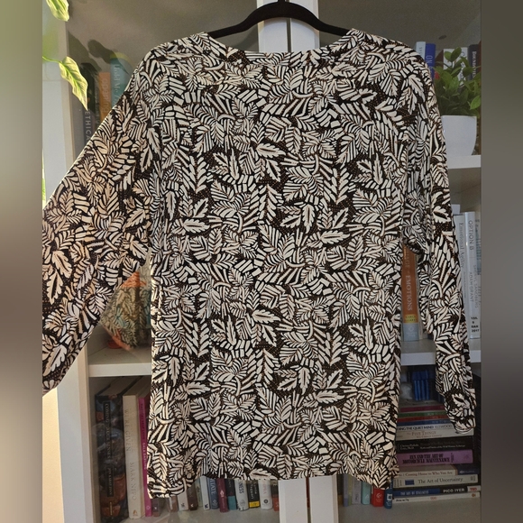 Part Two Copenhagen 100% Viscose Petine V-Neck Blouse - Picture 12 of 16